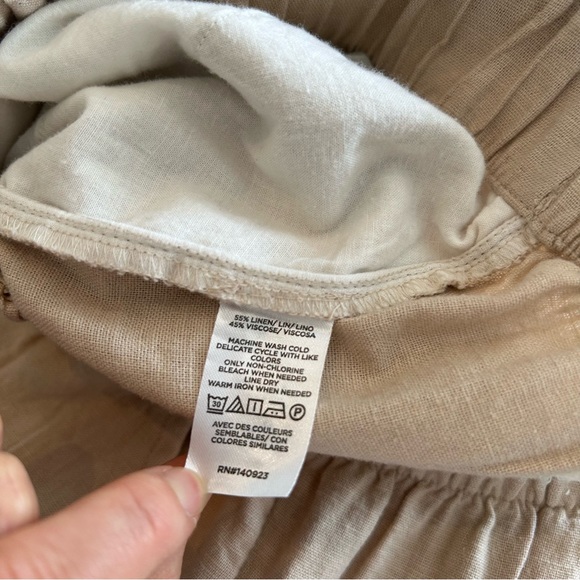 LOFT Outlet Linen Blend Pants High Rise Rise Size Small - Picture 8 of 8